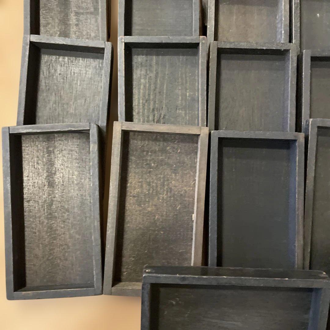 B30-1/活版印刷所で使われていた小箱（文選箱）30枚【古道具】 - メルカリ