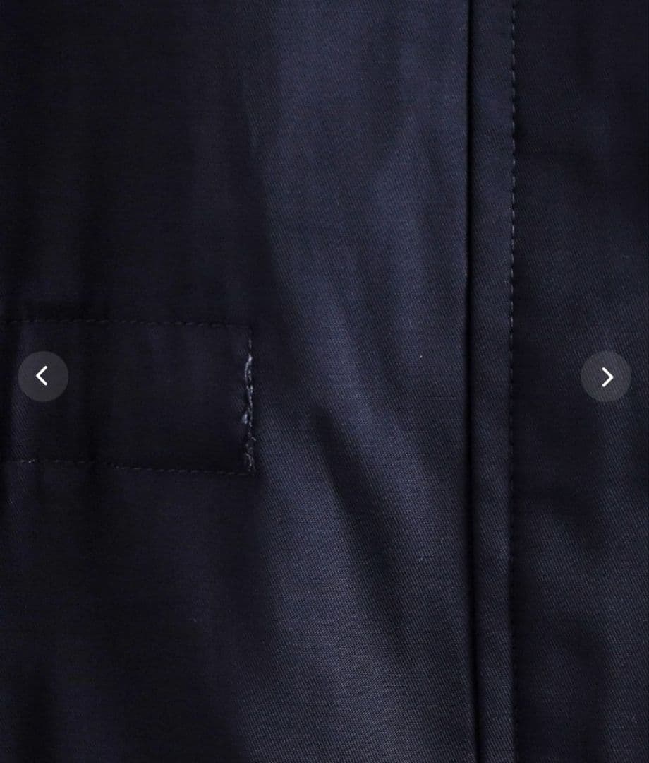 ネイビー 撥水 4way フェイクファーライナー ロング マンパ - メルカリ