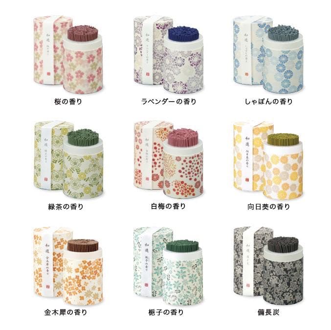 和遊　ミニ寸線香　9種類　カメヤマローソク 線香 和遊ミニ寸（全9種類）（カメヤマ）ギフト : お仏壇のよねはら
