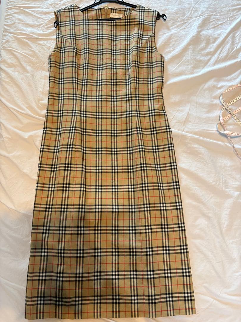 Burberry's チェック柄 ノースリーブ ワンピース 40 - メルカリ