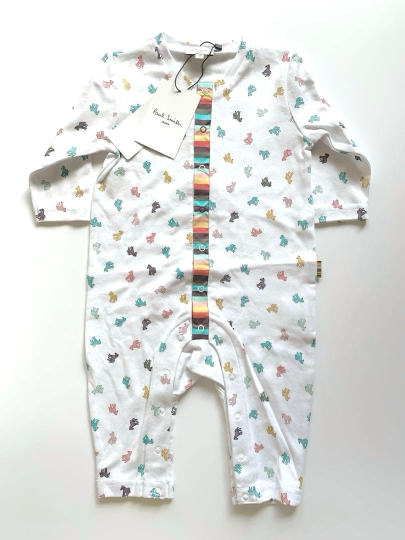 ポールスミス ベビー Paul Smithマルチカラーゼブラカバーオール