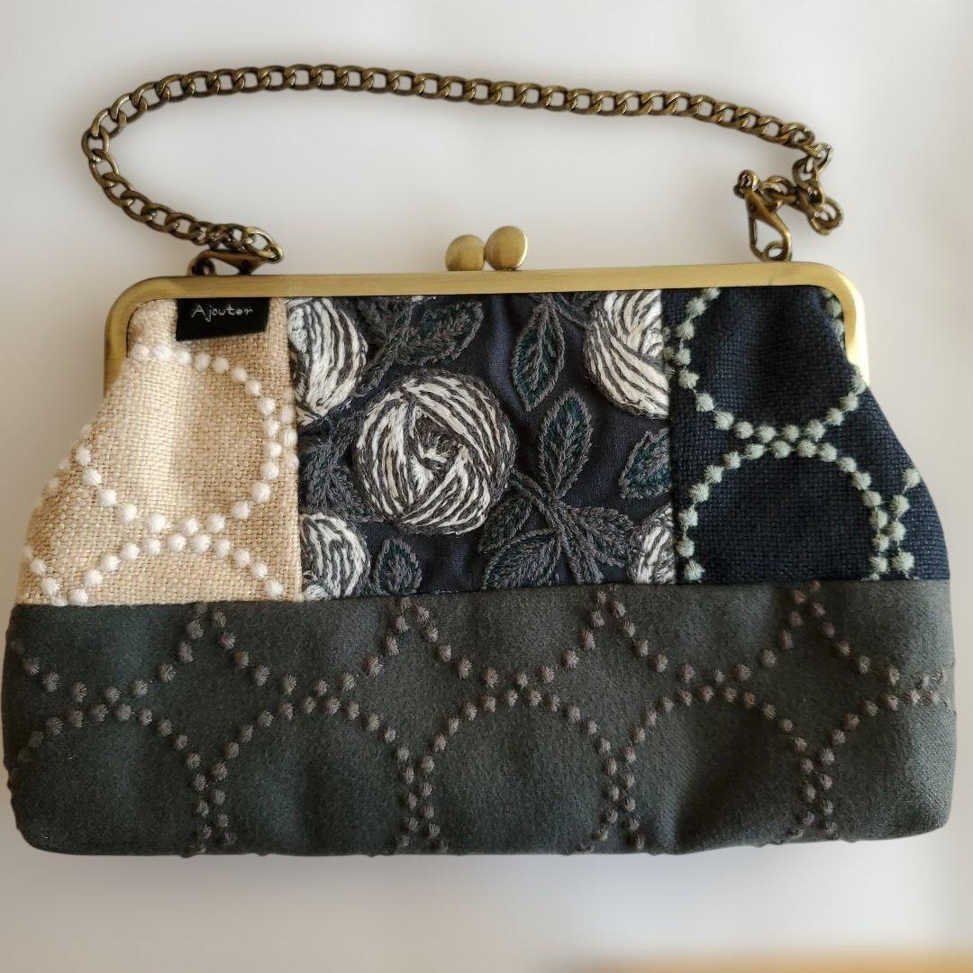 ミナペルホネン生地 がま口バック - メルカリ