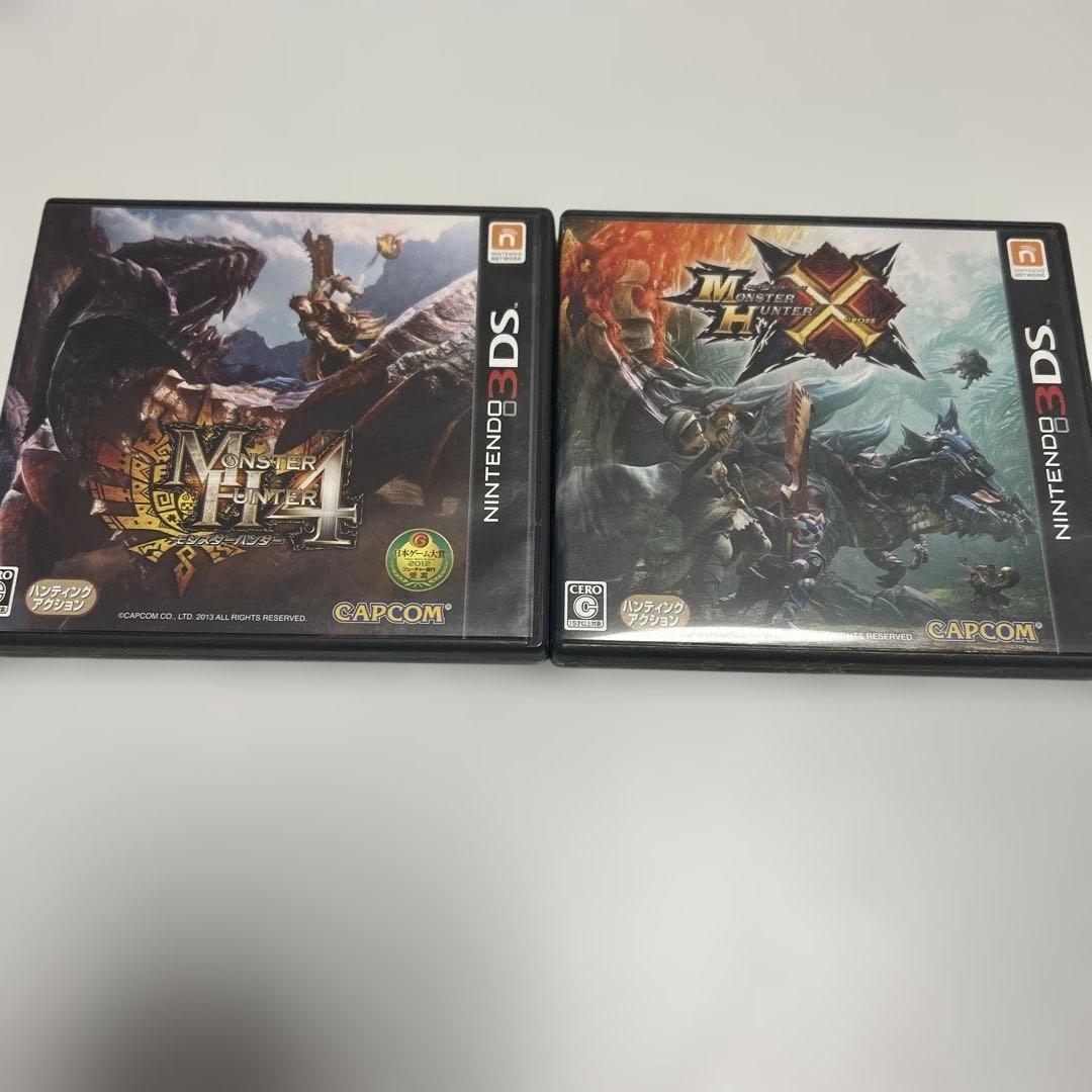Nintendo3DS モンスターハンターX&4G カセット - メルカリ