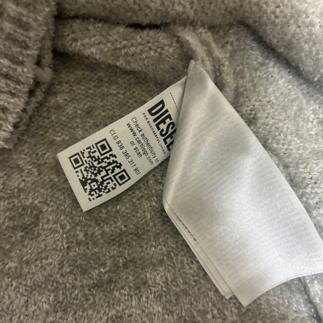 DIESEL グレー カーディガン キラキラ