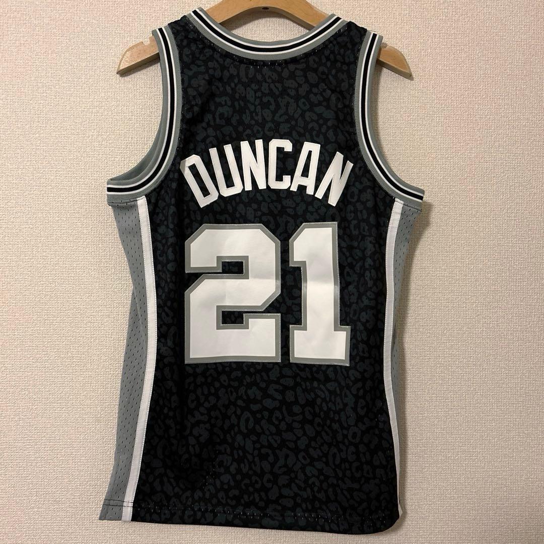 ミッチェルアンドネス バスケユニフォーム NBA spurs ダンカン 豹柄