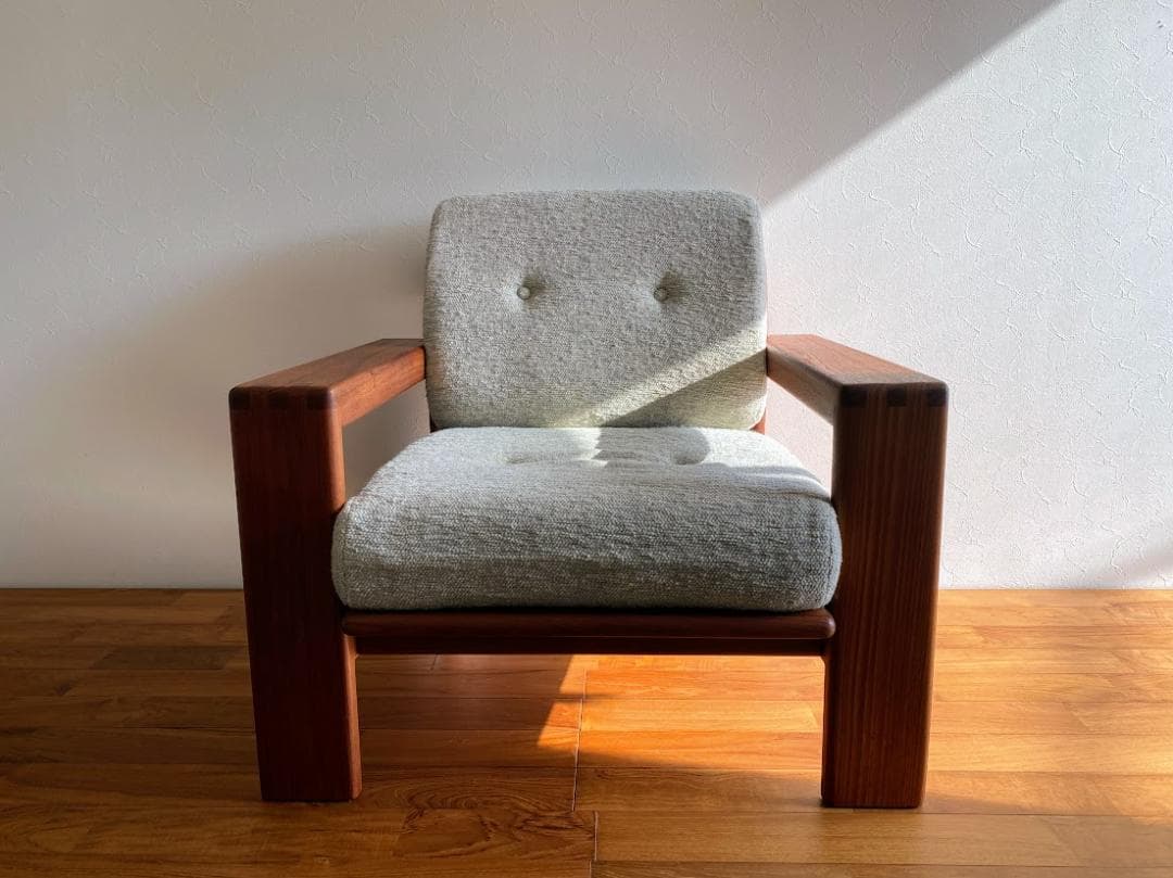 1970s ヴィンテージ KOSUGA コスガ チーク シングルソファ 仕上済 コスガ / KOSUGA アームソファ チーク材 ジャパンヴィンテージ 中古