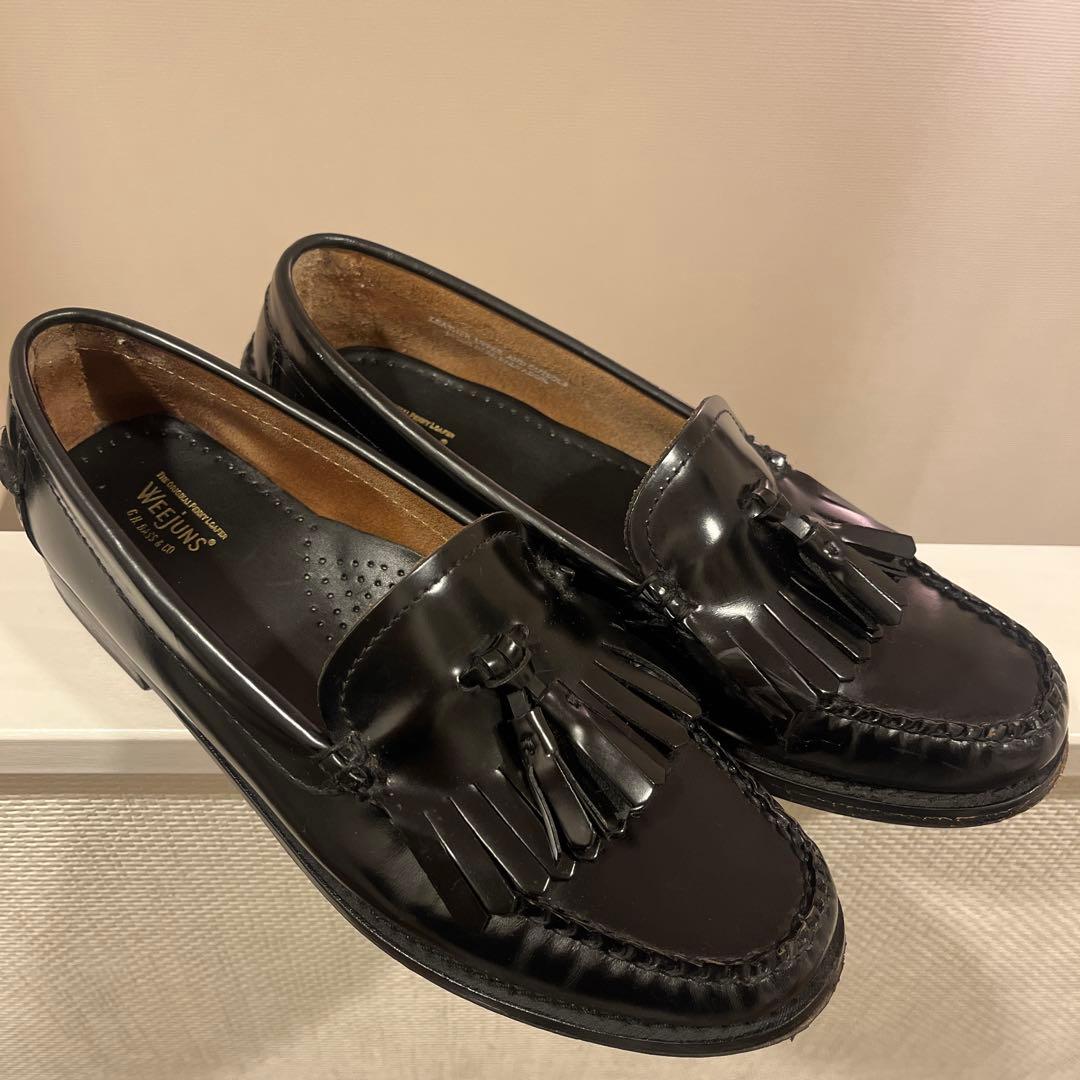 ジーエイチバス　タッセル　ローファー　ブラック WEB限定】【G.H.BASS/ジーエイチバス】タッセルローファー