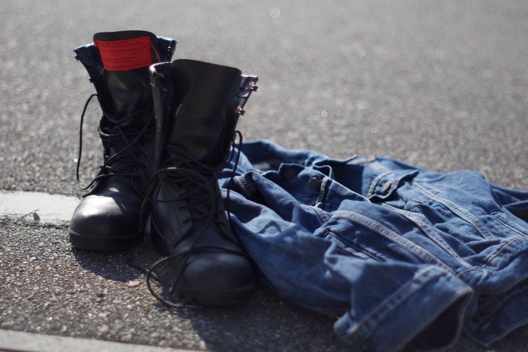 n44 本革ミリタリーブーツ 26.5cm made in USA