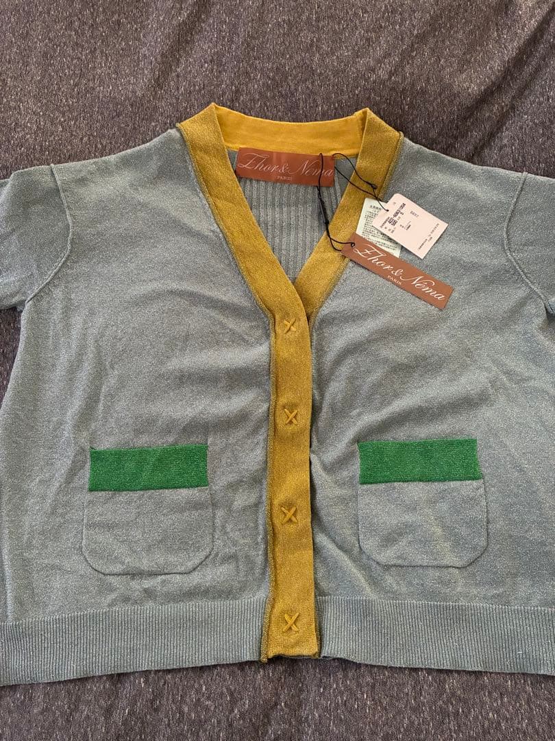 zhor & nema カーディガン AQUA COMBO