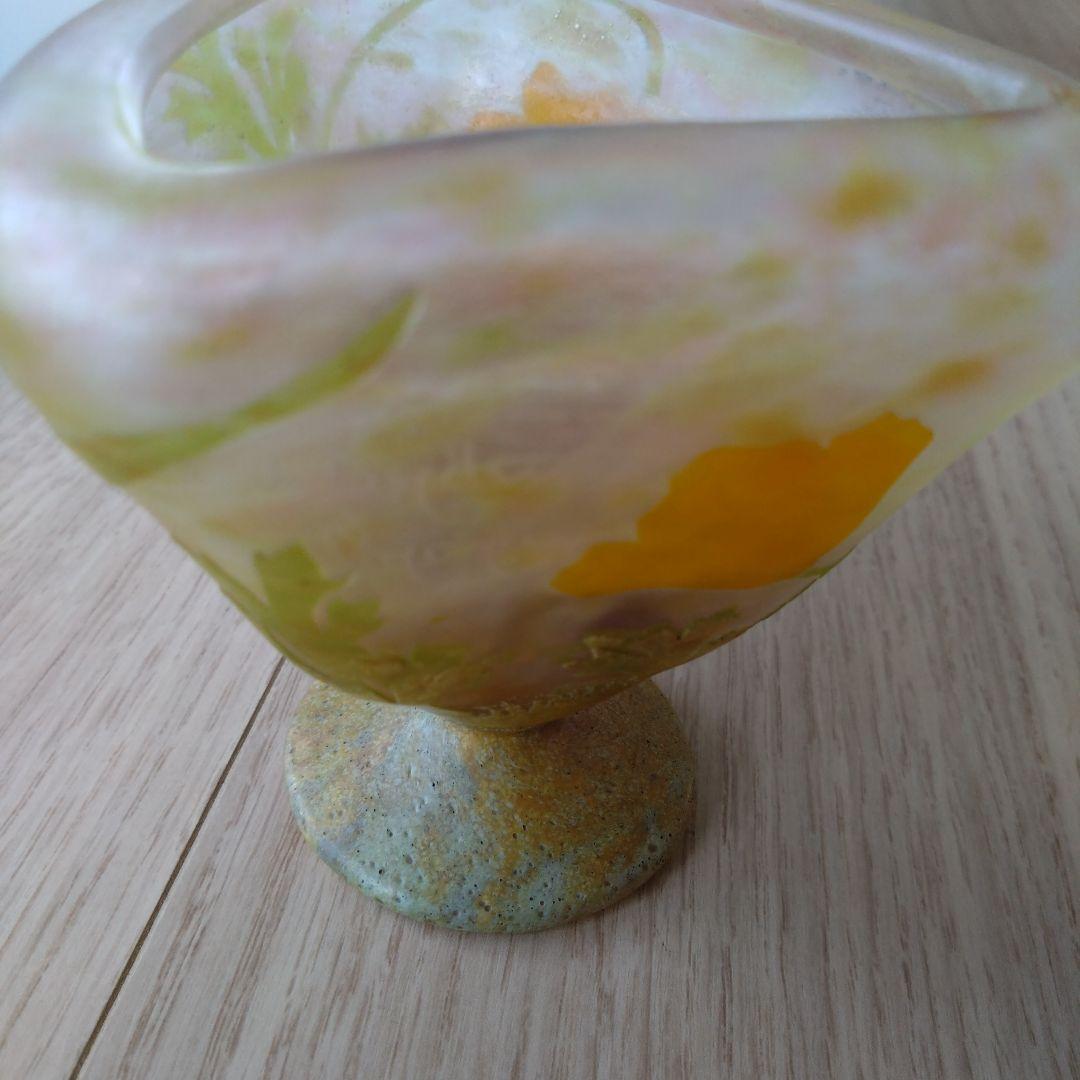 n*1様 ドーム ヒナゲシ文花器 花器 箱付き アールヌーボー ドーム兄弟