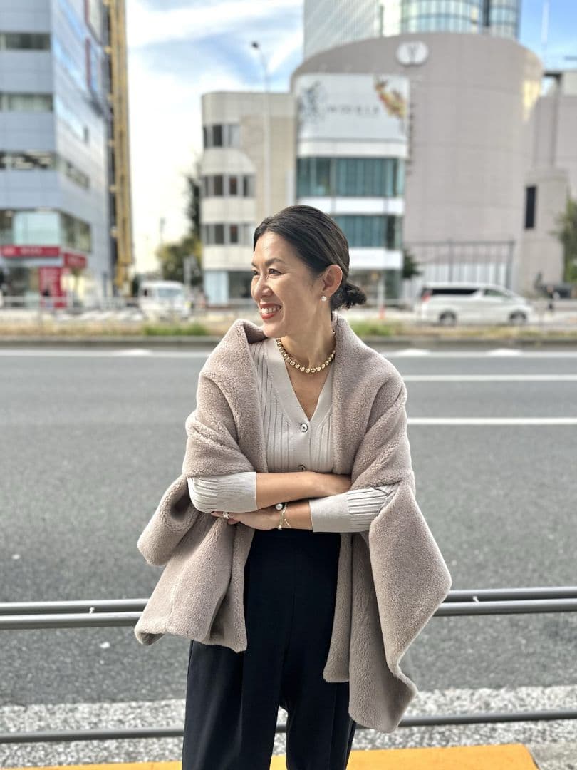 完売品】soejuソージュ ウールボアケープ 大草直子さん購入品 - メルカリ