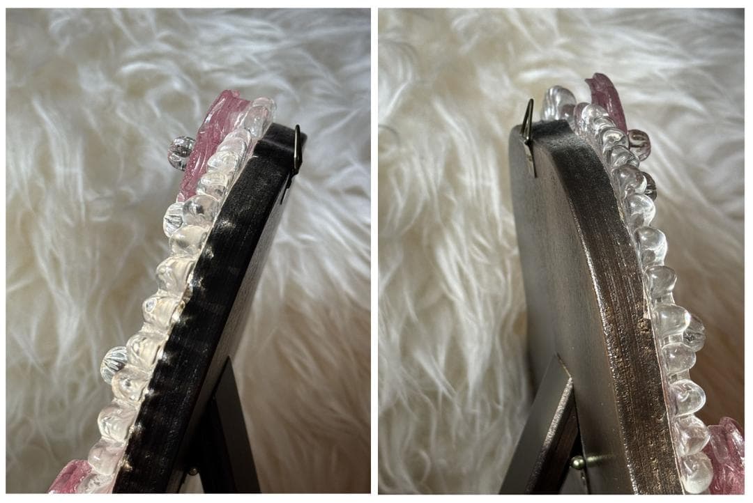 ムラーノガラス ＜B＞ 壁掛け・スタンドミラー ベネチアンガラス イタリア