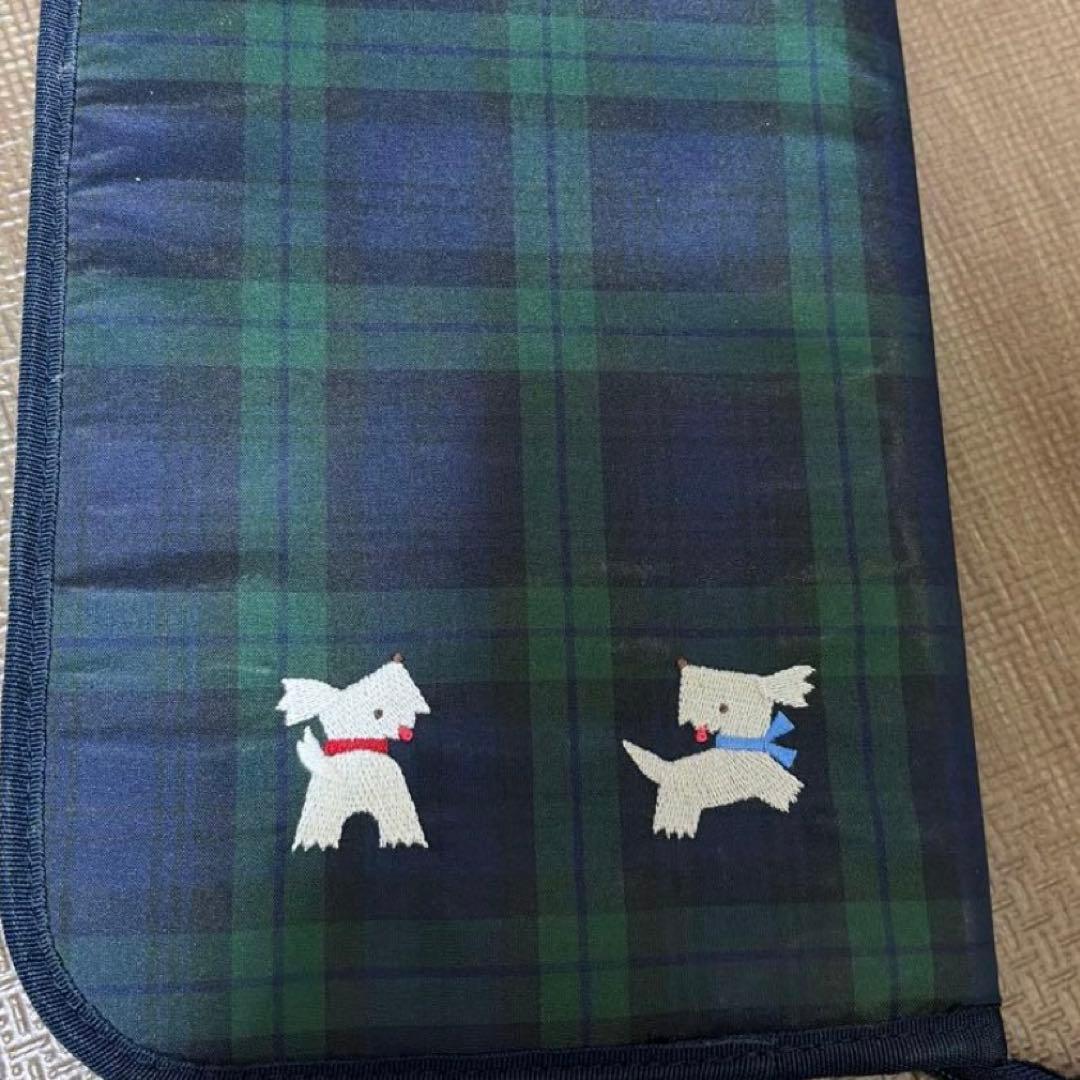 ファミリア 母子手帳ケース チェック柄 クマと犬刺繍 - メルカリ