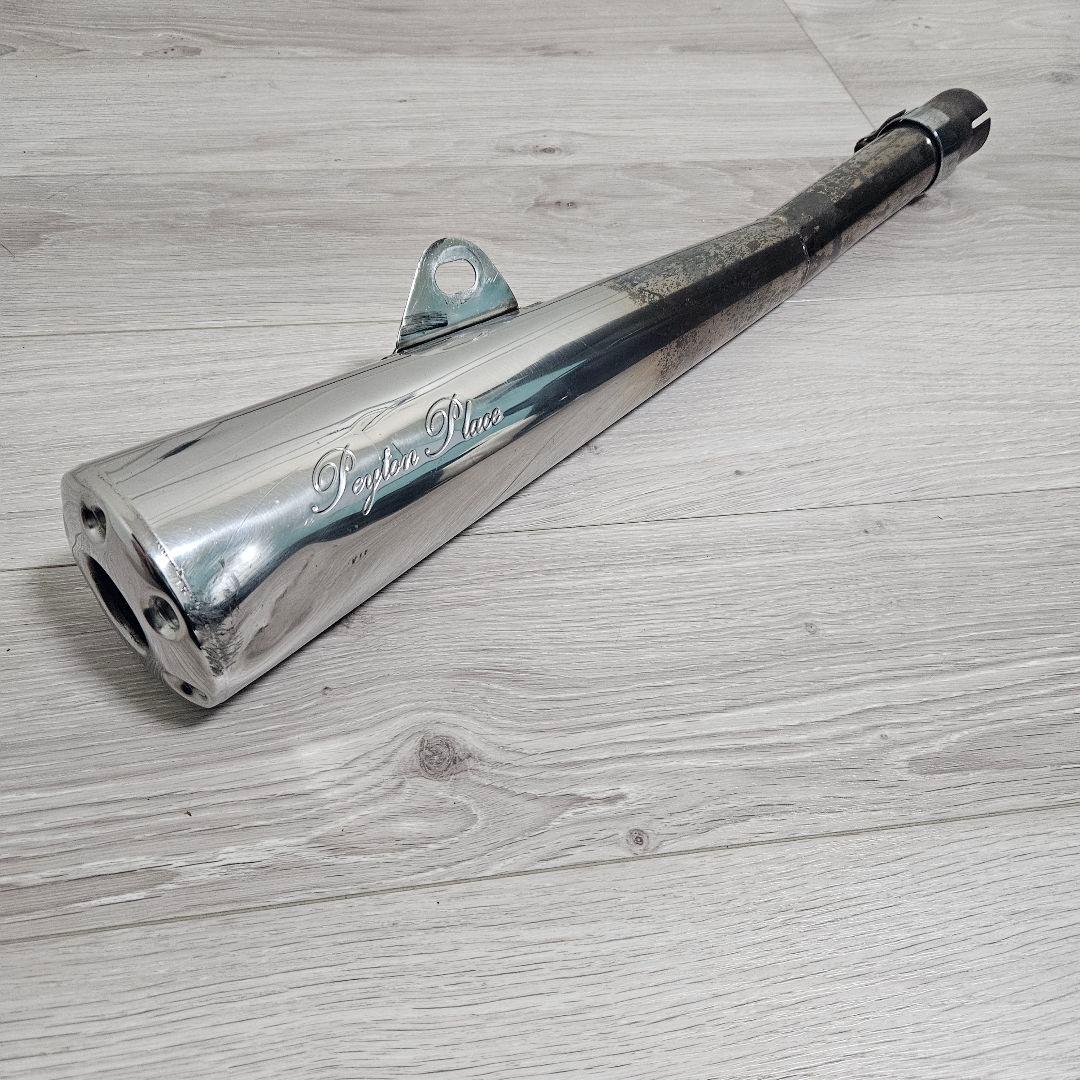 ペイトンプレイス　メガホンマフラー SR400 ステンレスサイドカットメガホンマフラー ペイトンプレイス