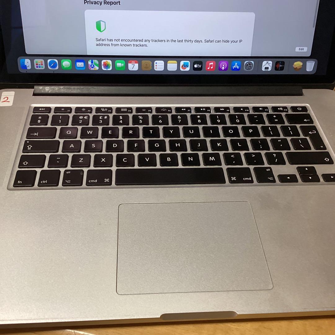 MacBook Pro 15 A1398 2013 512G ACアダプター付き | 激安通販のイー
