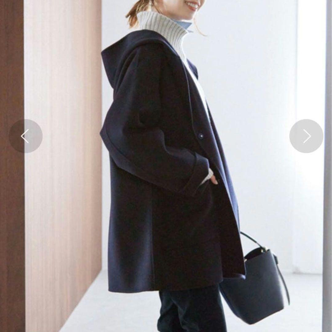 スローブイエナ ハミルトンダブルフェイスフードコート ウールリバー