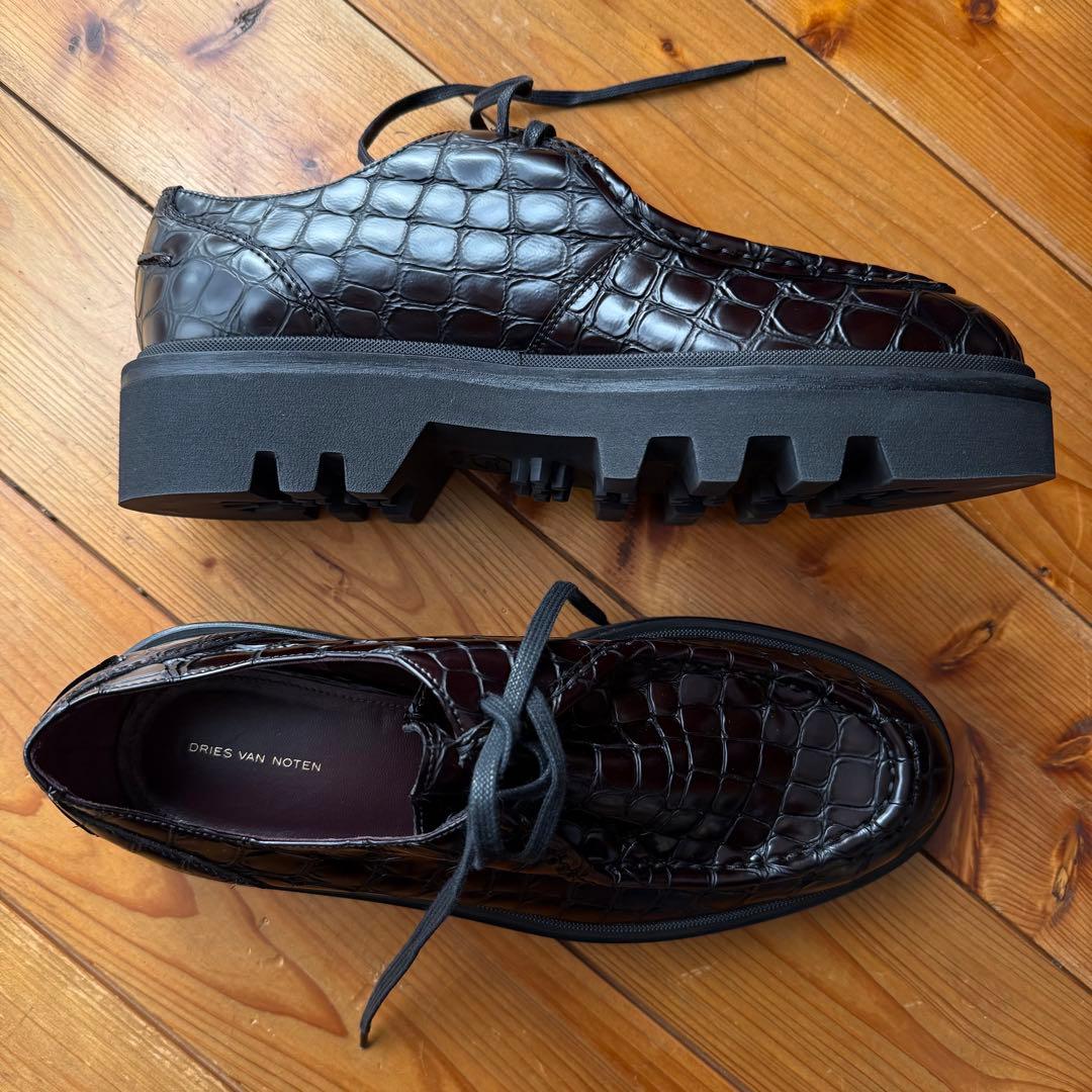DRIES VAN NOTEN クロコダイル風ローファー - メルカリ