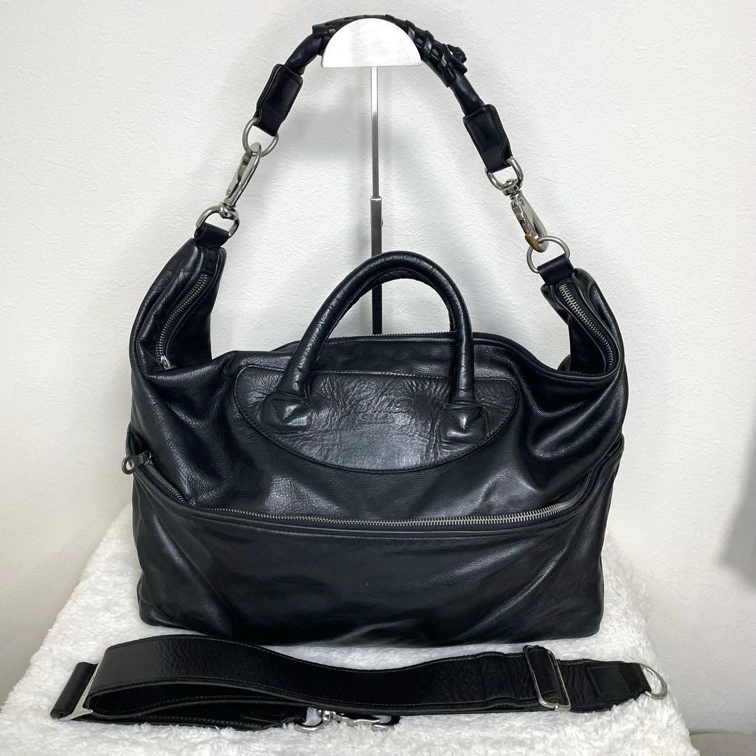 Jas M.B. 80% WINGS TRAVELLERボストンバッグ ブラック