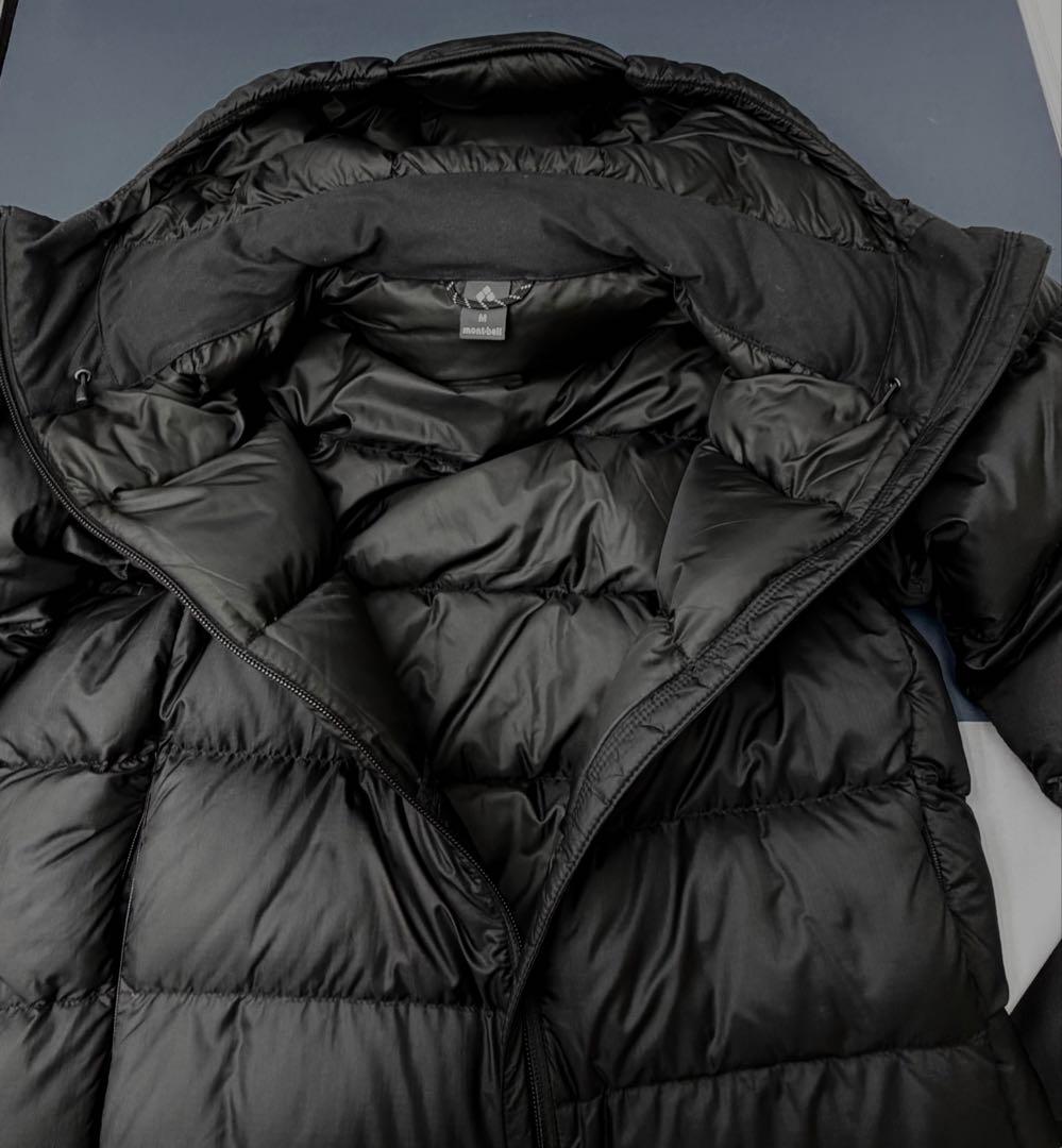 モンベル ライトアルパインダウン パーカ M 黒 1101532 EX800美品
