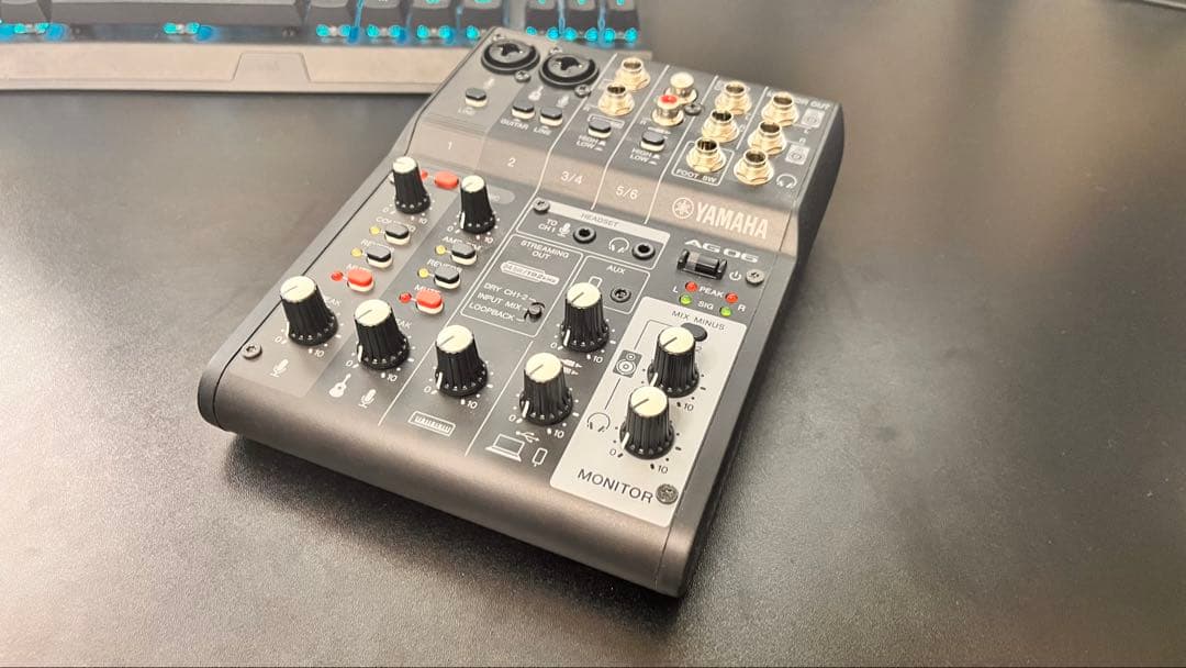 DJ機材 AG06 MK2 Yamaha AG06 MK2 BK – United States