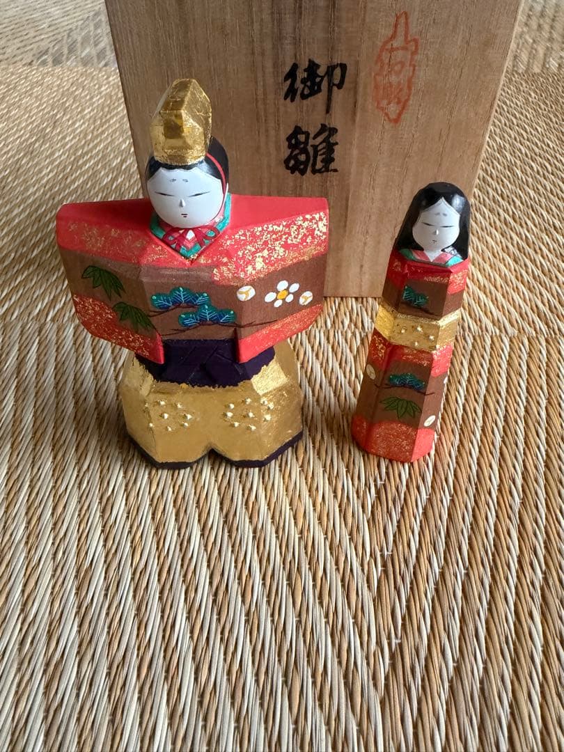 一刀彫 御雛 内裏雛 お雛様 共箱 一刀彫 御雛 内裏雛 お雛様 共箱 一刀彫 御雛 内裏雛 お雛様 共箱