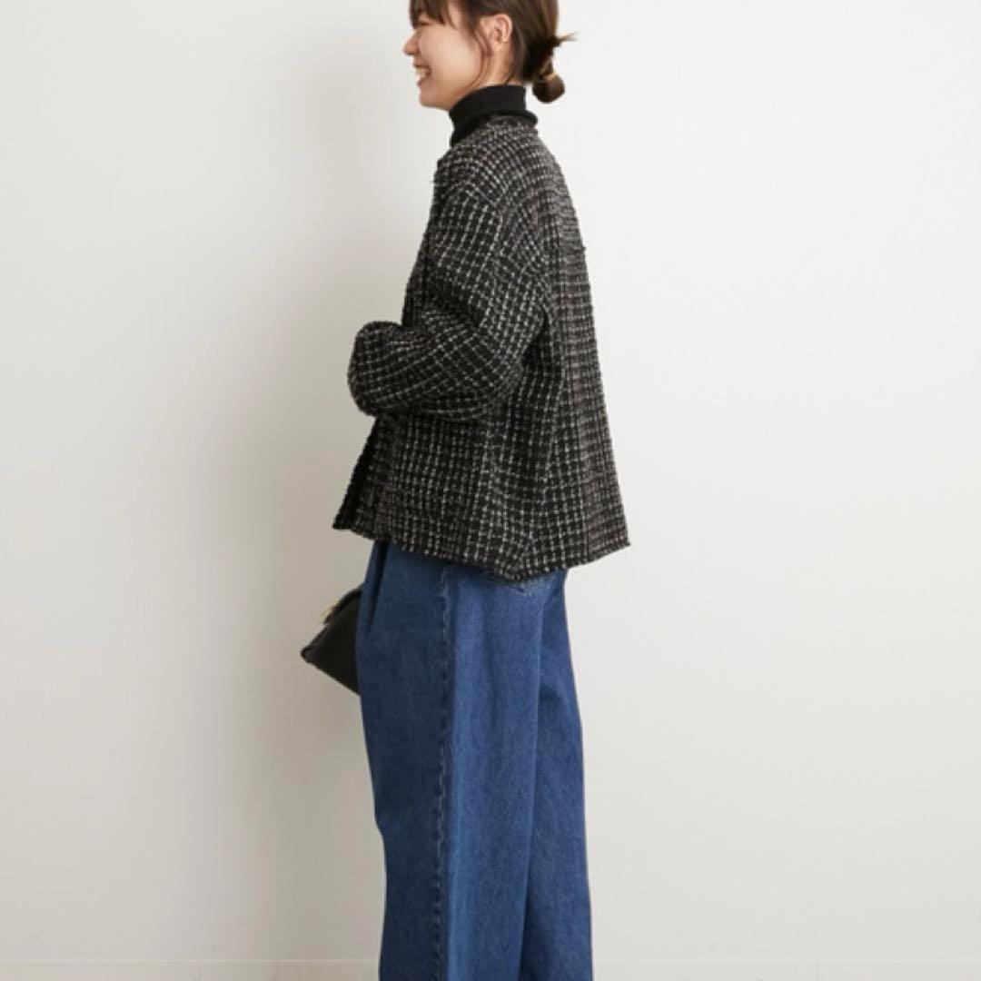 極美品】ジャーナルスタンダードレリューム ツイードクルーネック