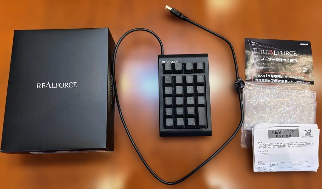 美品：REALFORCE TUX11 テンキー USB接続 ブラック - メルカリ