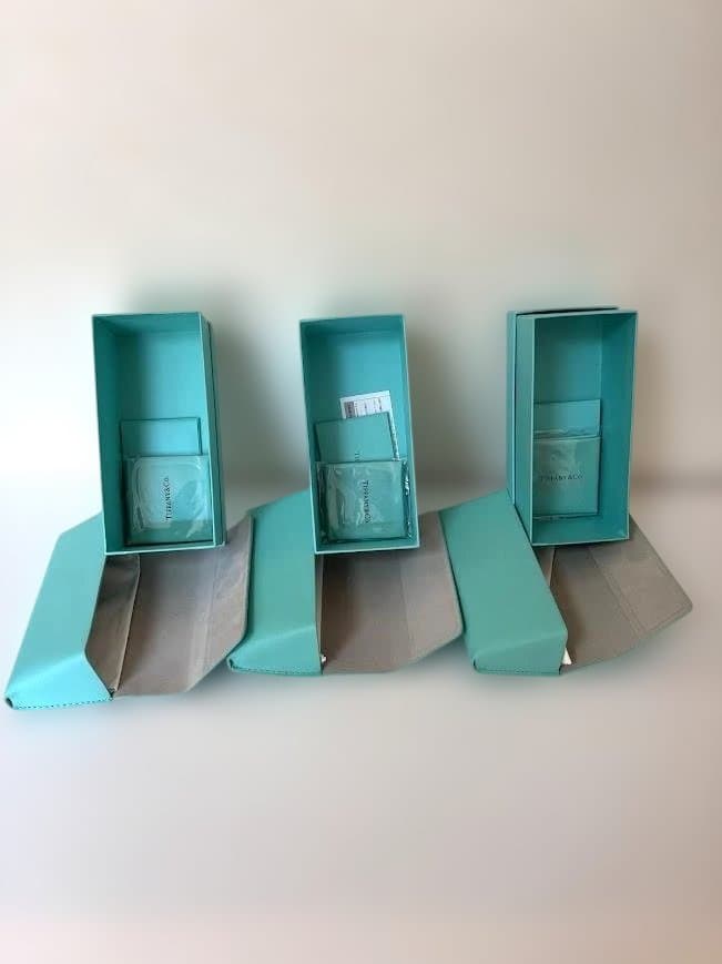 TIFFANY ティファニー 空メガネケース、空箱 3セット 新品自宅保存品