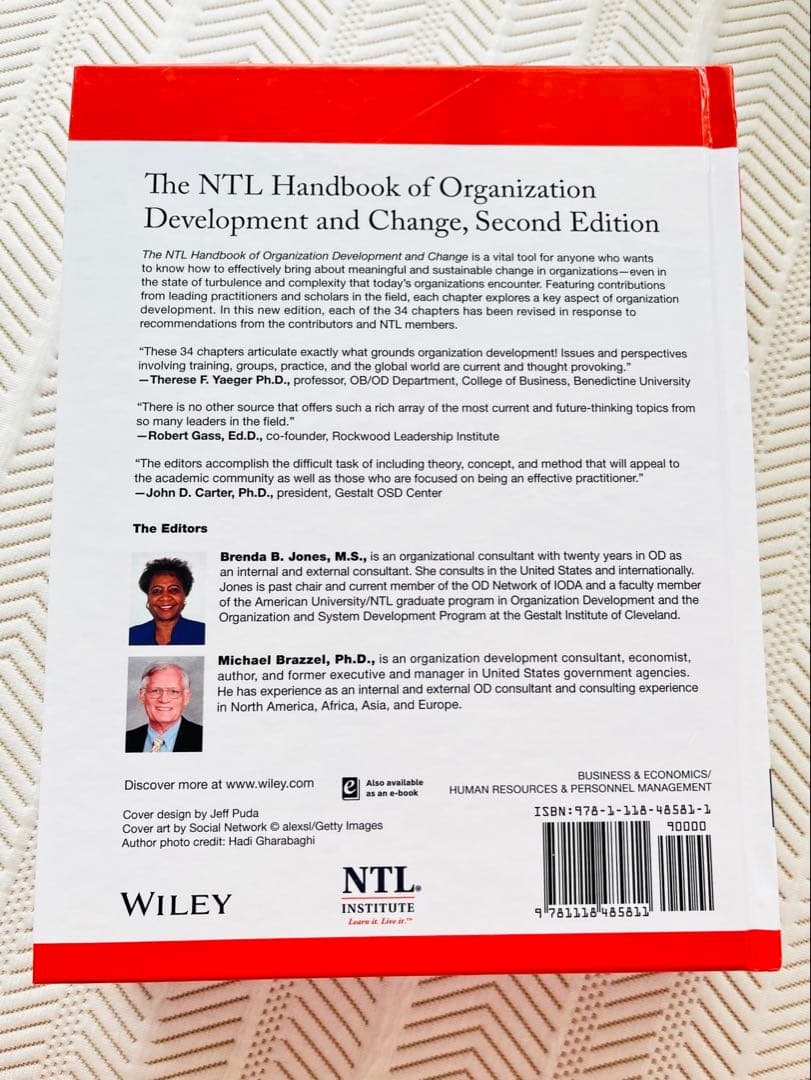 ほぼ未使用・美品】NTL組織開発と変革ハンドブック英語版 専門書Wiley