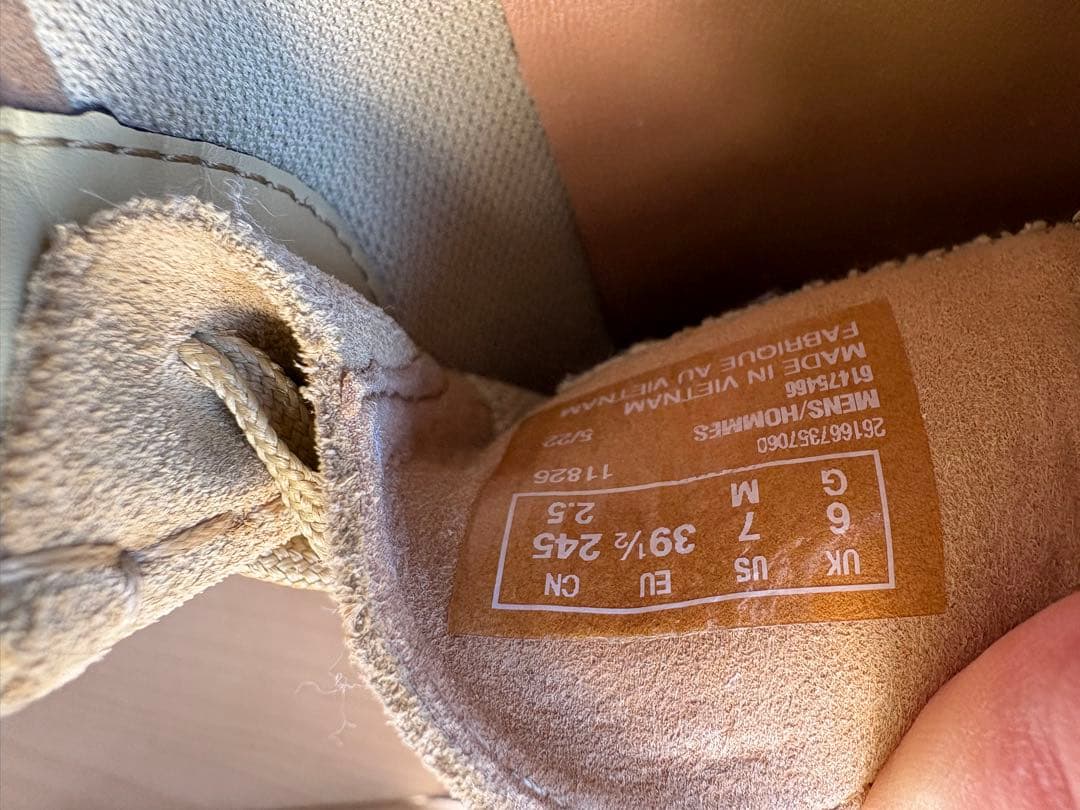 clarks wallabeeクラークスワラビーベージュ 24.5cm UK6