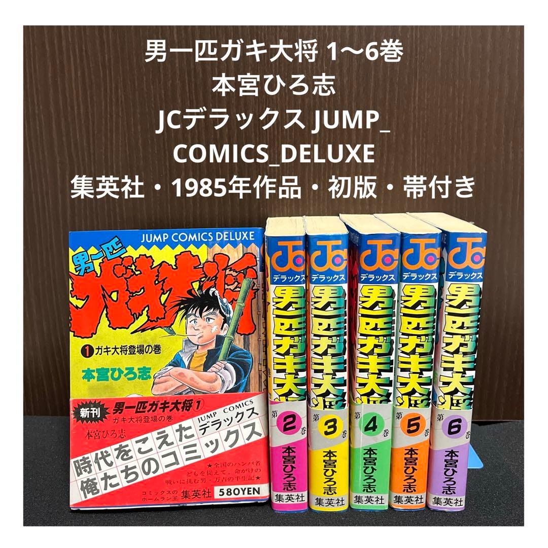 ✨男一匹ガキ大将 1〜6巻✨初版・帯付き・美品セット✨本宮ひろ志