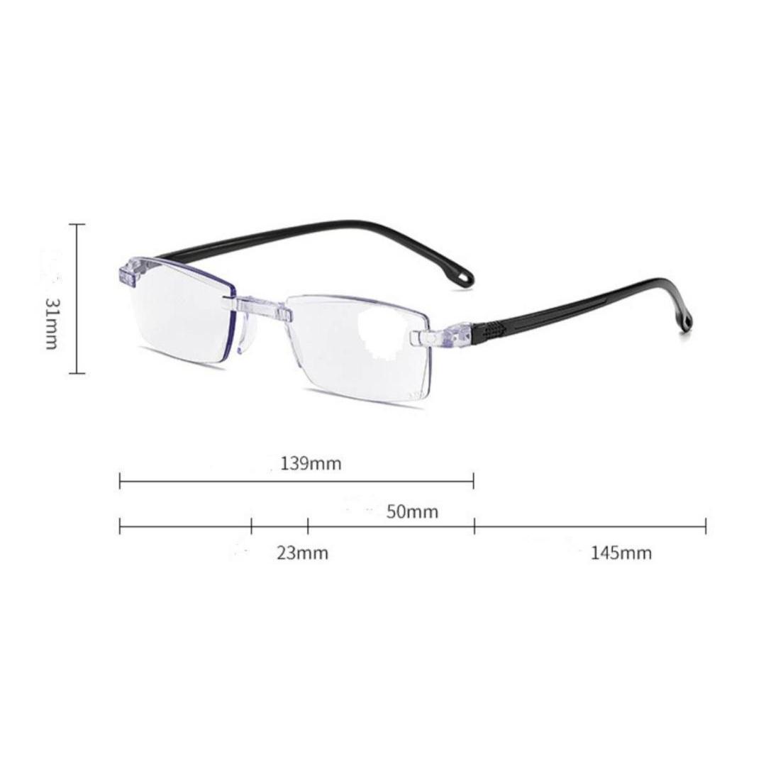 8本】+1.0～4.0度数自動調整バイフォーカル ピントグラス 老眼鏡遠近両用