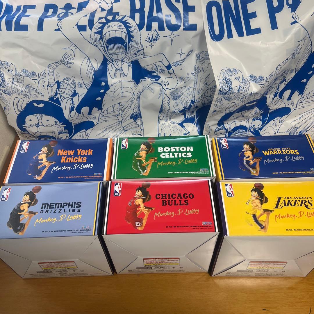 NBA ルフィ ワンピースベースショップ 6体セット - メルカリ