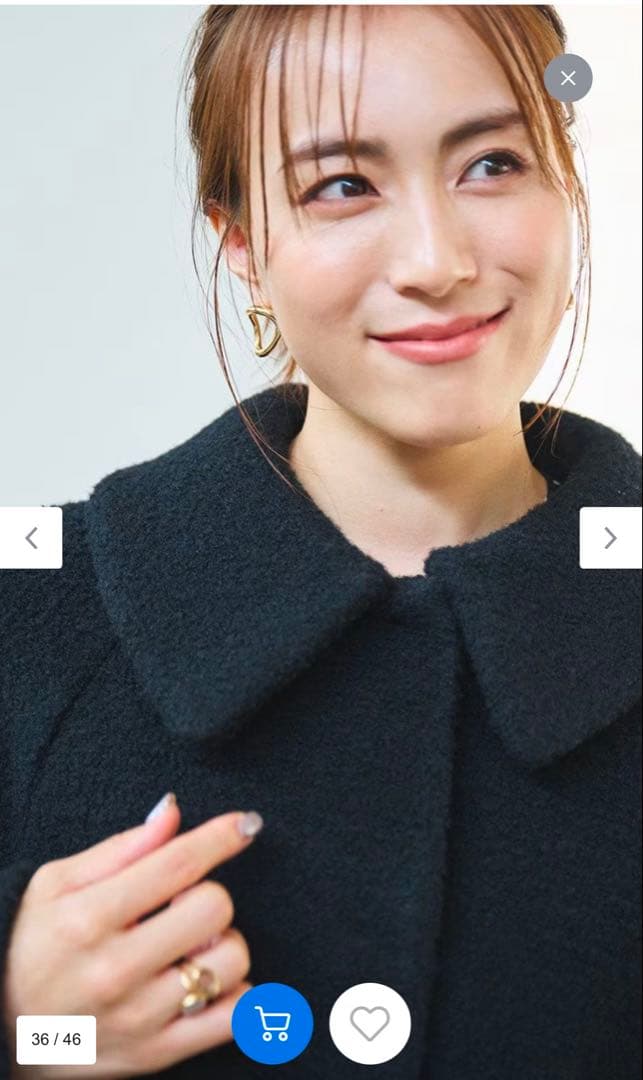 Newans プードルコクーンコート 笹川友里さんコラボ ハッシュ