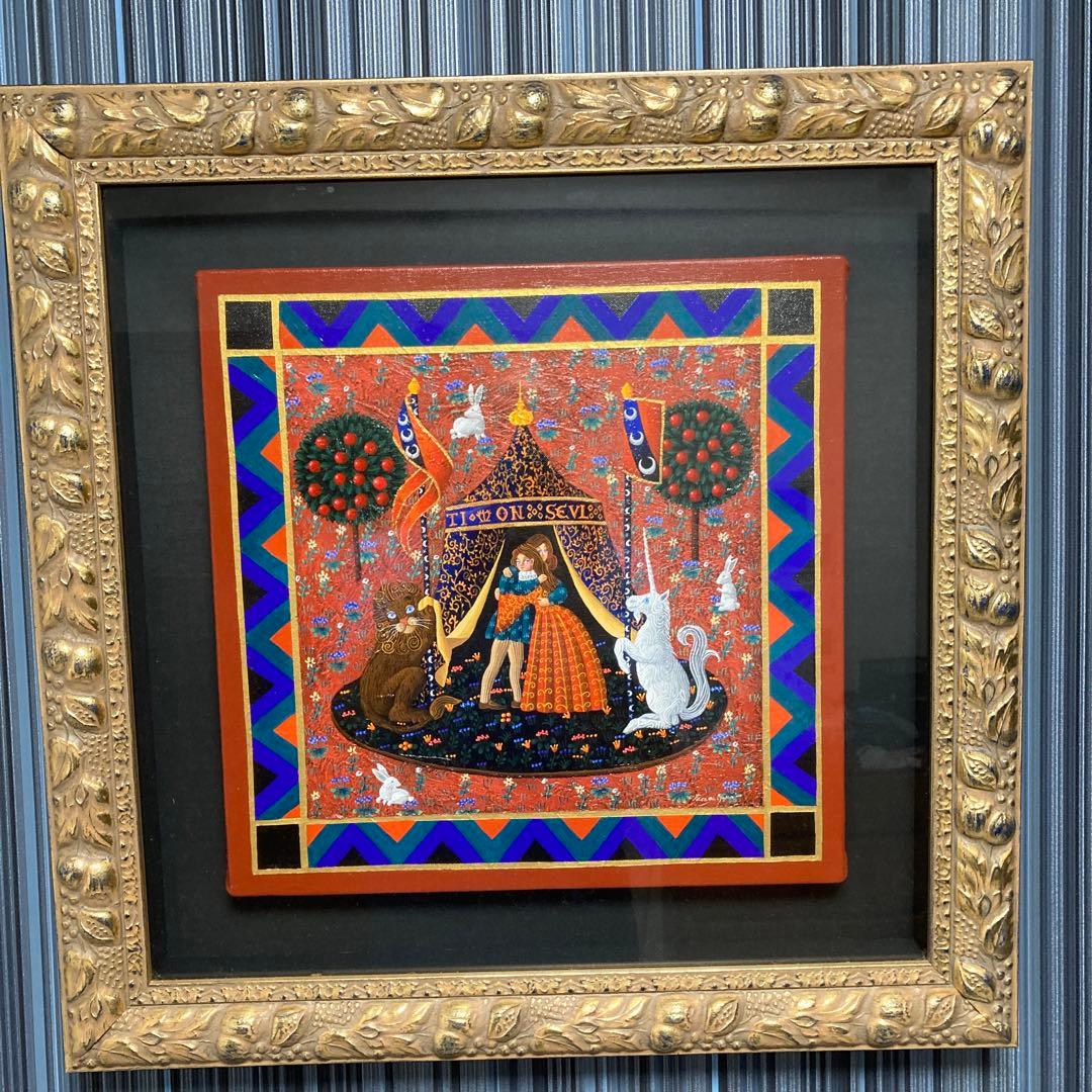 小澤摩純「ラバーズ」アクリル絵の具ペインティング(直筆) 小澤摩純「ラバーズ」アクリル絵の具ペインティング(直筆) Yahoo