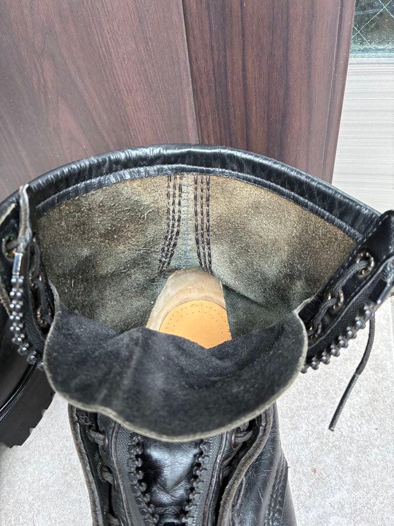 Redwingファイアーマンブーツ ジッパー付き アイアントゥー - メルカリ