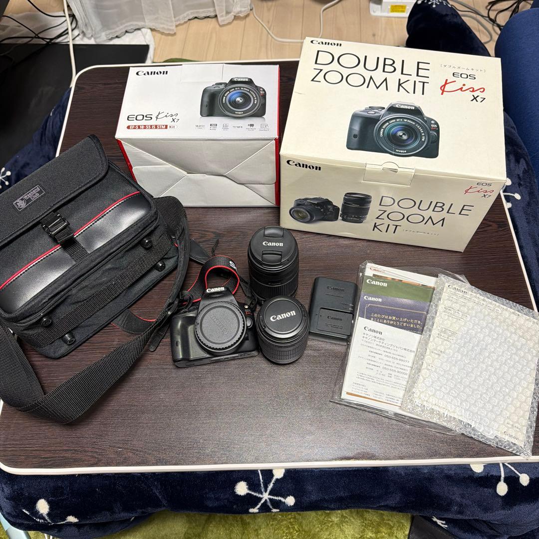 【美品】 Canon EOS kiss X7 ダブルズームキット 一眼レフカメラ Amazon | 【整備済み品】 Canon デジタル一眼レフカメラ EOS Kiss X7