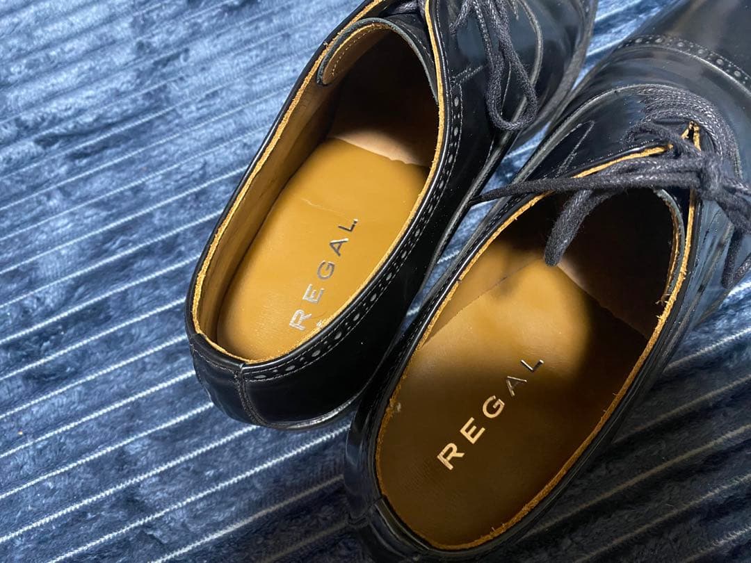 REGAL リーガル ビジネスシューズ ストーリーチップ 25.5EE 裏革