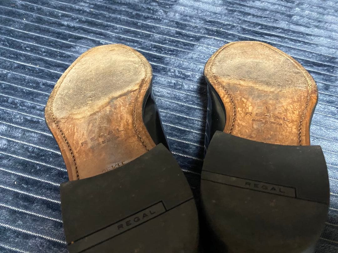 REGAL リーガル ビジネスシューズ ストーリーチップ 25.5EE 裏革