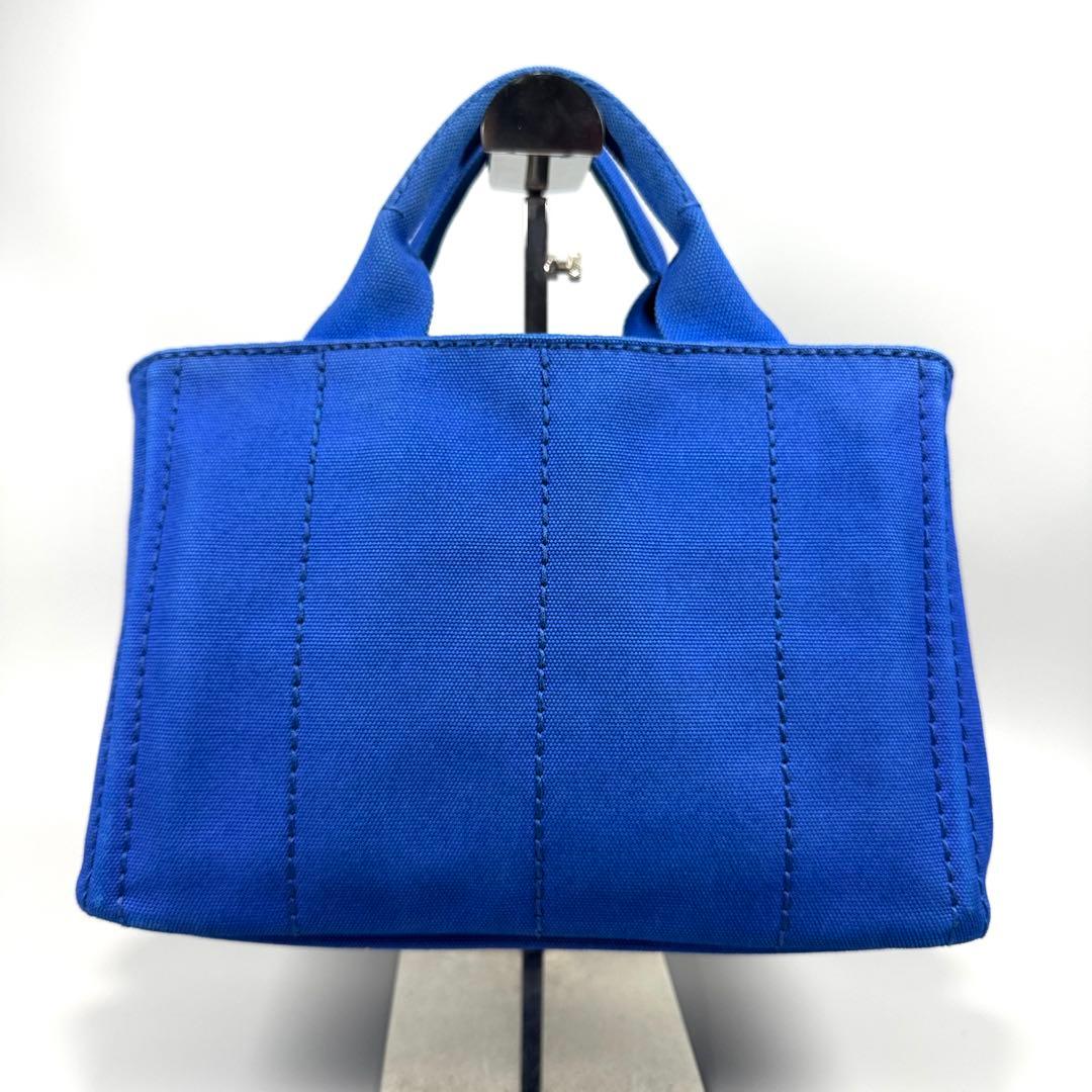 美品✨ PRADA カナパ S 2way ショルダー付 ブルー Cobalto - メルカリ