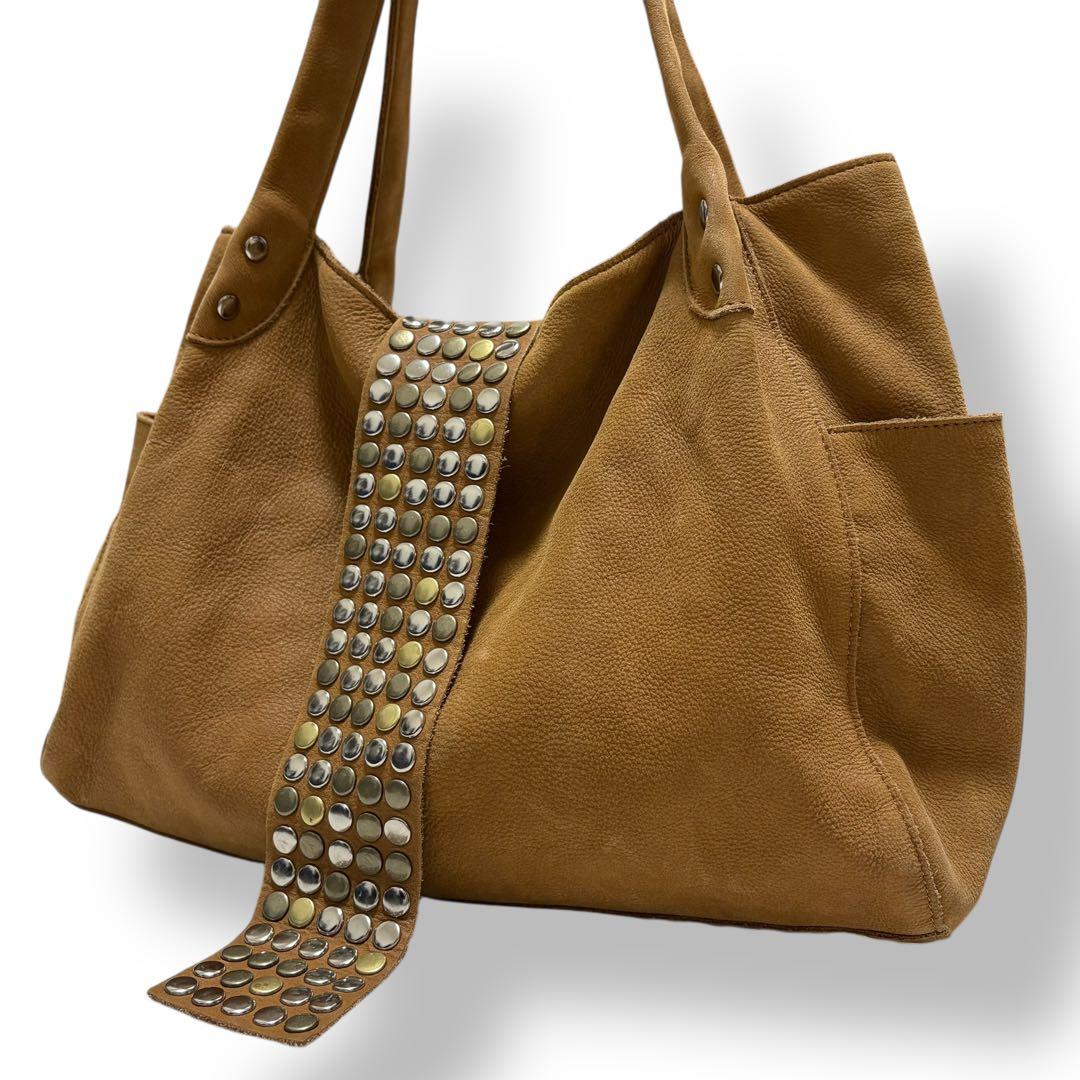 TRES y2k 00s 海外ガール 本革 スタッズ ショルダー バッグ - メルカリ