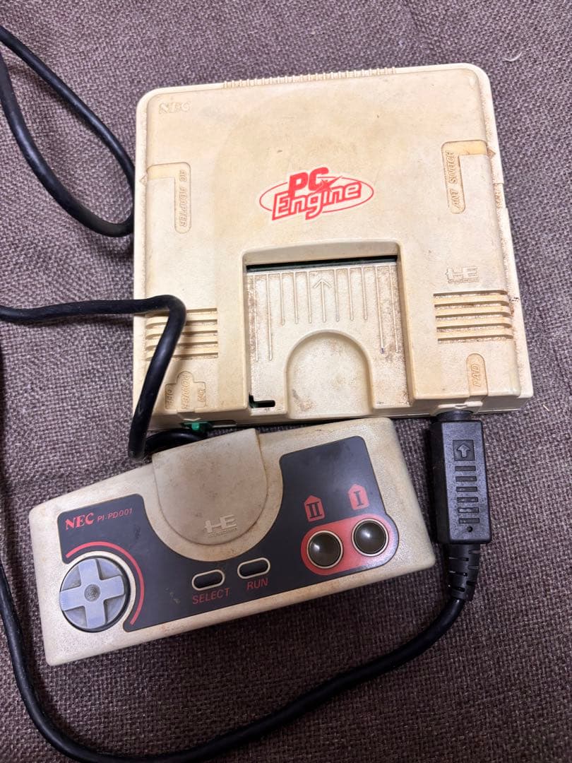 NEC PC Engine 本体とコントローラー 動作未確認 - メルカリ