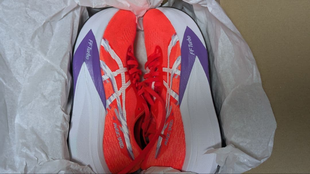ASICS MAGIC SPEED 4 25.0cm レッド
