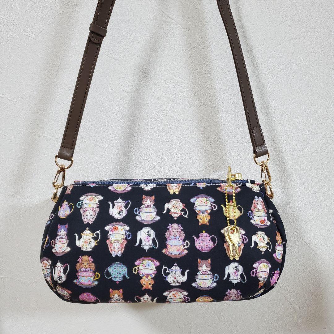 《愛》ハンドメイド 背面ファスナーバッグ