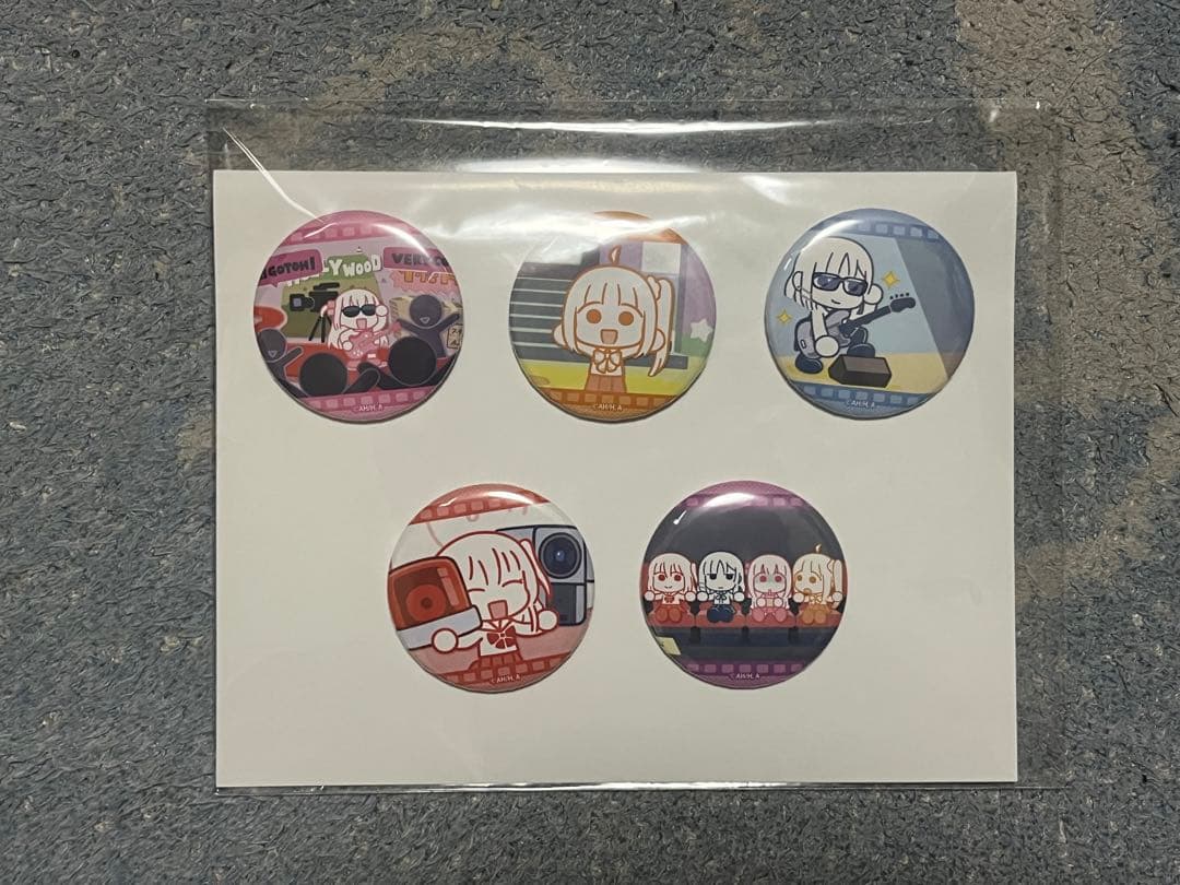 ローソン ぼっちざろっく！オリジナル缶バッジ5種セット 当選通知書