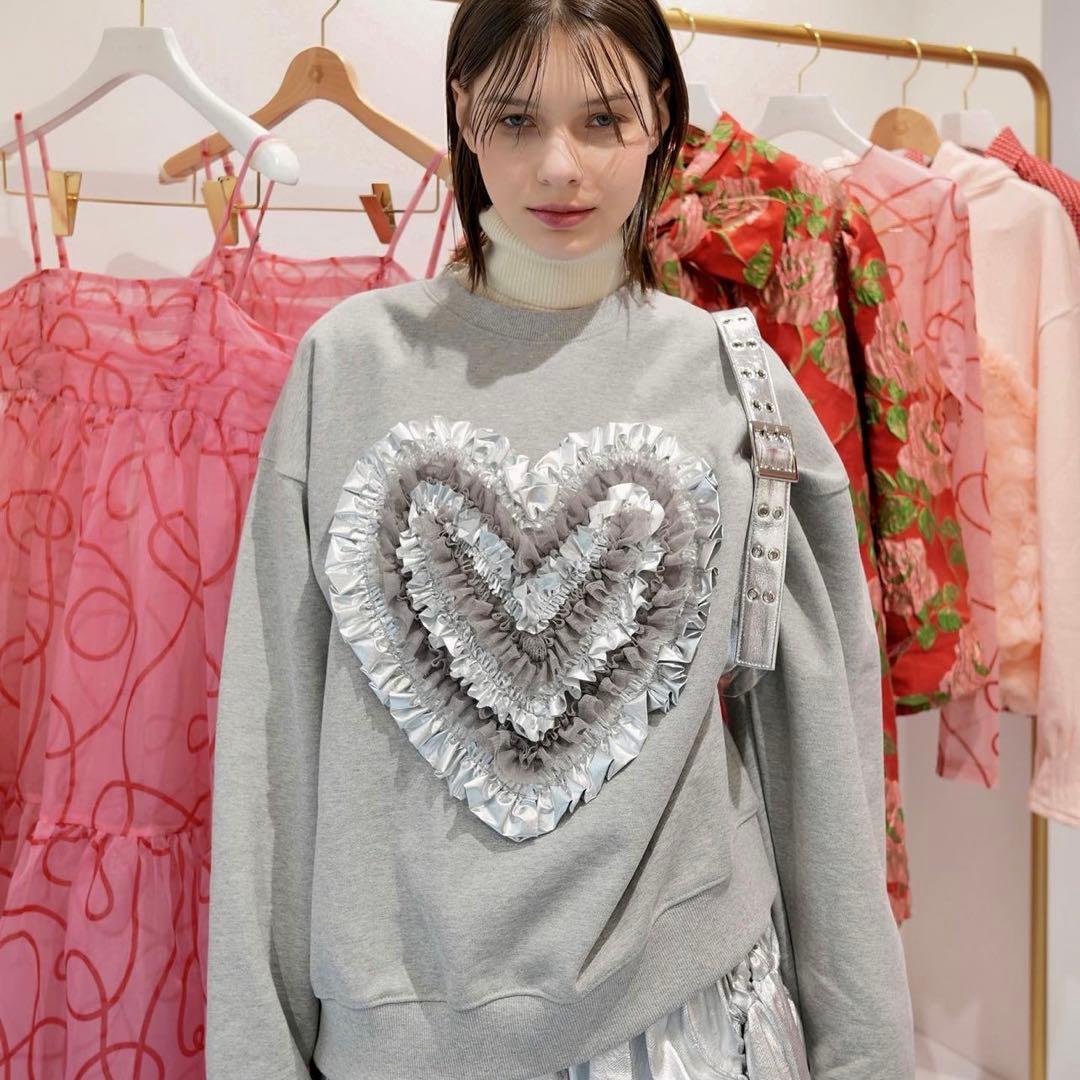 POPPY チュールハートスウェット あさぎーにょ - メルカリ