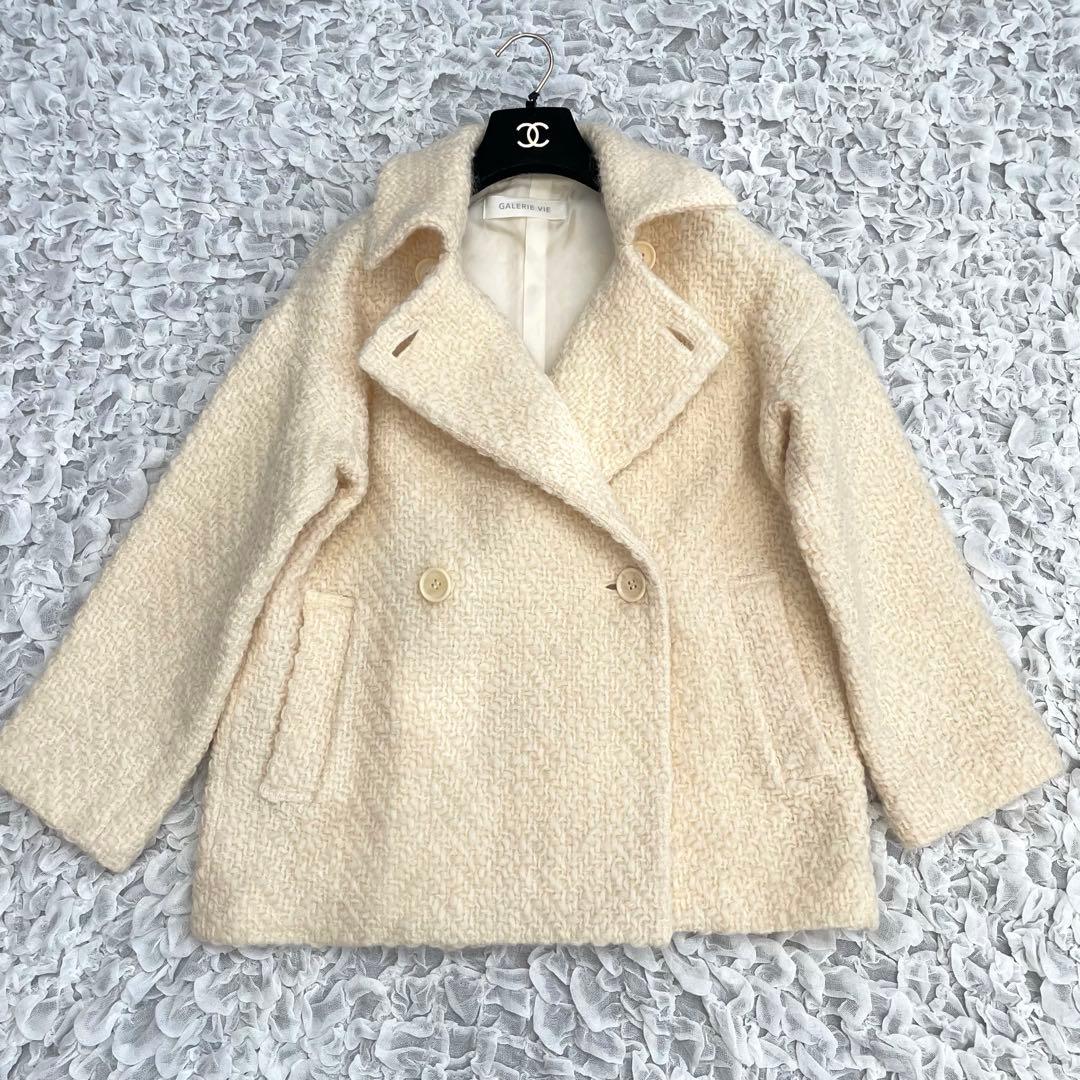 トゥモローランド　ギャルリーヴィー　2way コート ギャルリーヴィー トゥモローランド ウールカシミヤダブルフェイス