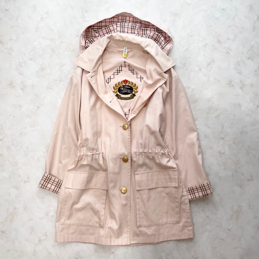 SSR希少 バーバリーズ　ブルゾン　ライトアウター　ピンク　ノバチェック　L ザ・ノース・フェイス THE NORTH FACE レディース アウトドア