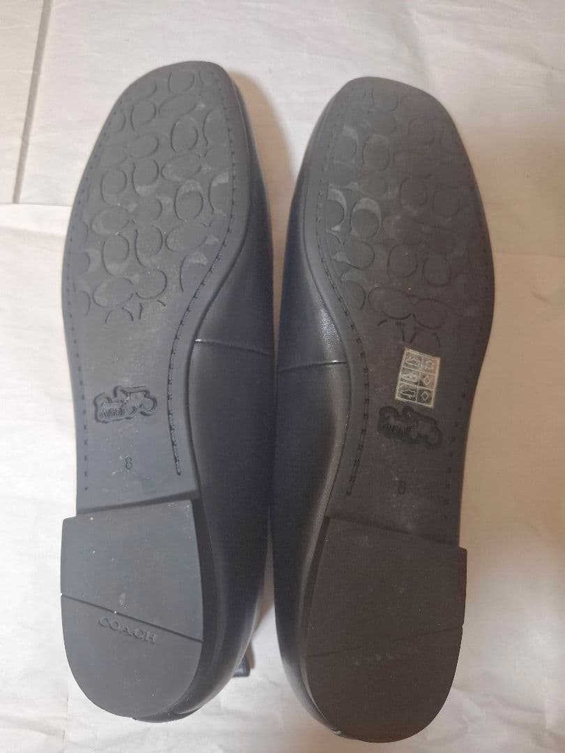 ​COACH コーチ WENDIE レザー バレエシューズ 24.5cm