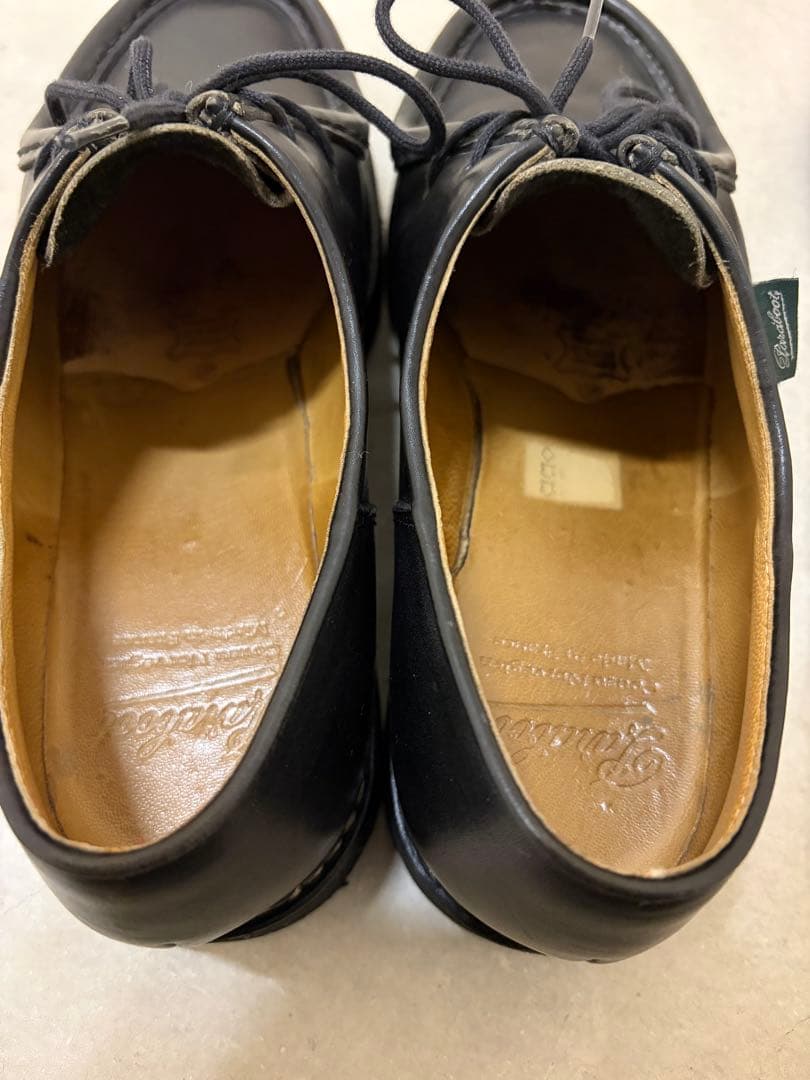 【41（25.5cm）、美品・ソール減り小】Paraboot ミカエル 黒